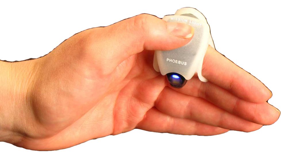 Phoebus Tactical ML-1 LED Mission Light Finger Flashlight, Clear, Small ML-1/GD