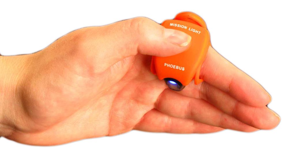 Phoebus Tactical ML-1 LED Mission Light Finger Flashlight, Orange, Small ML-1/O