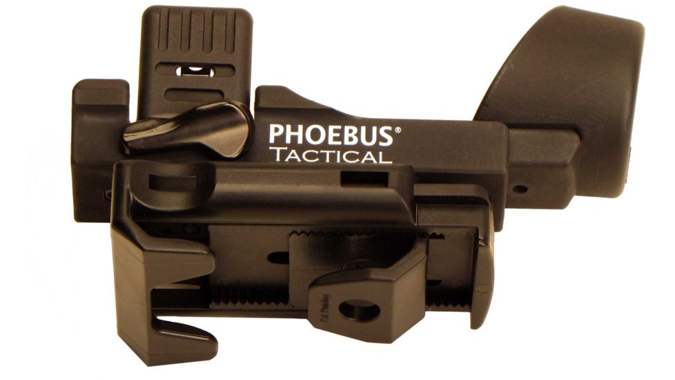 Phoebus Tactical PRFH-14 Quick Release Rotating Fast Holster Flashlight, Black, Medium PRFH-4/35