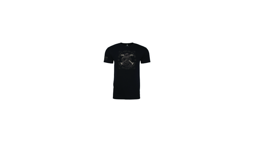 Pipe Hitters Union Medium PHU Don't Tread on Me Short Sleeve Shirt, Black, Medium, PHUPT136MB-M