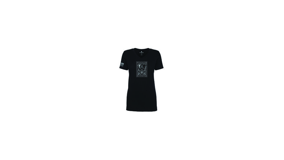 Pipe Hitters Union Womens Small PHU Death Card Joker Short Sleeve Shirt, Black, Small, PHUPT211WB-S