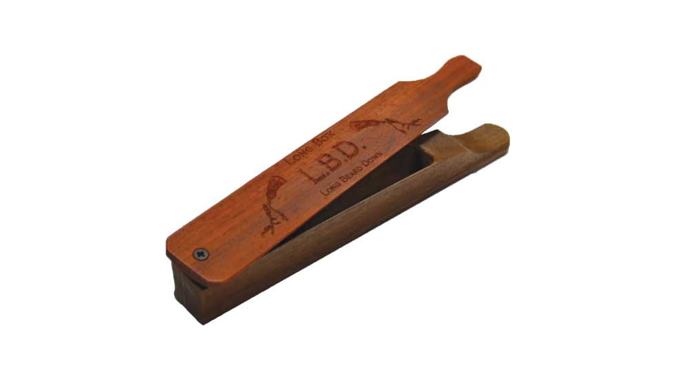 Pittman Game Calls LBD Long Box Call, Padauk And Walnut, 415