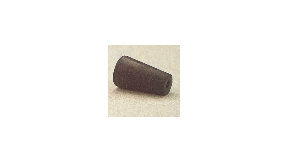 Plasticoid Black Rubber Stoppers, One-Hole 10-M291