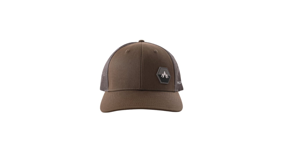 Pnuma Outdoors Lifestyle Mesh Trucker Cap Side Patch - Mens, Brown, OSFM, P608T