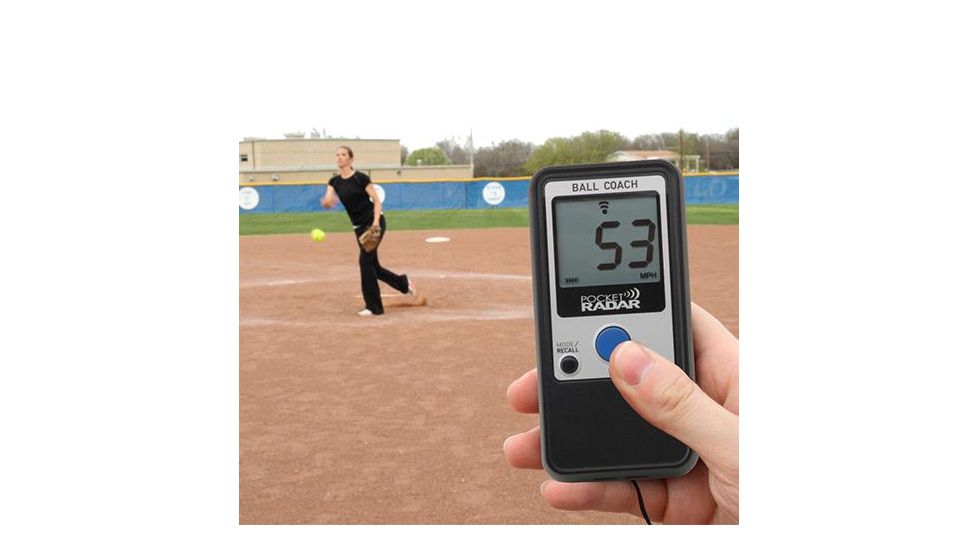 Pocket Radar Ball Coach Pro-Level Speed Training Tool-Radar Gun, Black, 4.7x2.3x0.8 in. 5176600206-CE