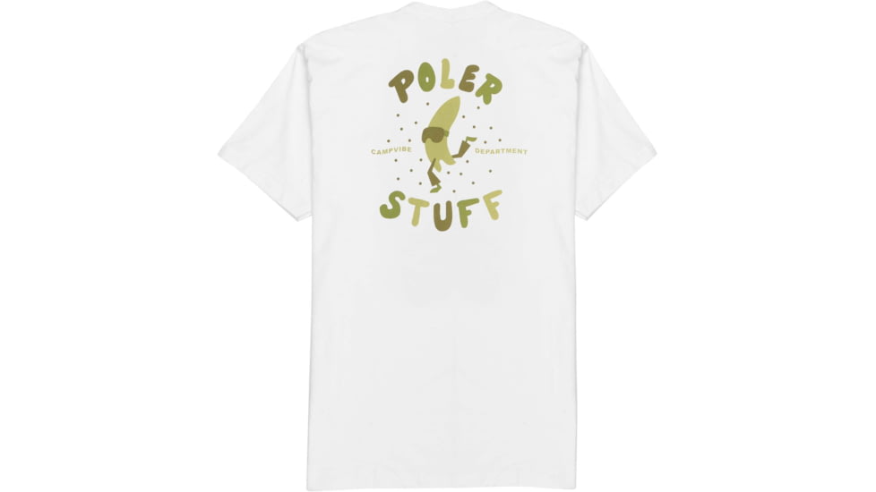 Poler Boogie Board T-Shirt, 2XL, White, 214APM2009-White-XXL