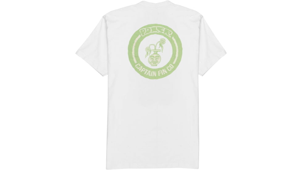 Poler CF X Flower Time T-Shirt, 2XL, White, 212CLU2007-White-XXL