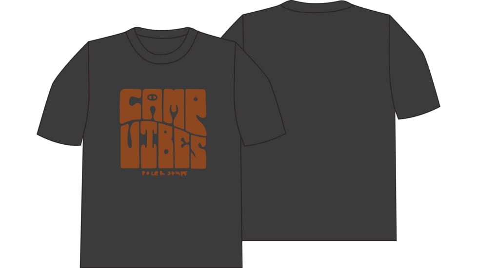 Poler Funk Vibes T-Shirt, Extra Small, Black, 222APM2001-Black-XS