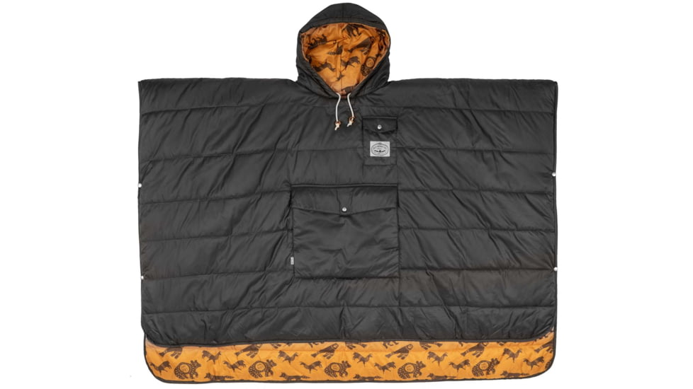 Poler Poncho, Black Ginger Critter, One Size, 212ACU5601-BLGCRITTER-O/S