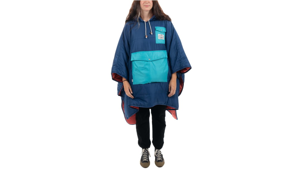 Poler Poncho, Blueberry/Cherry, One Size, 214ACU5601-BlCherry-O/S