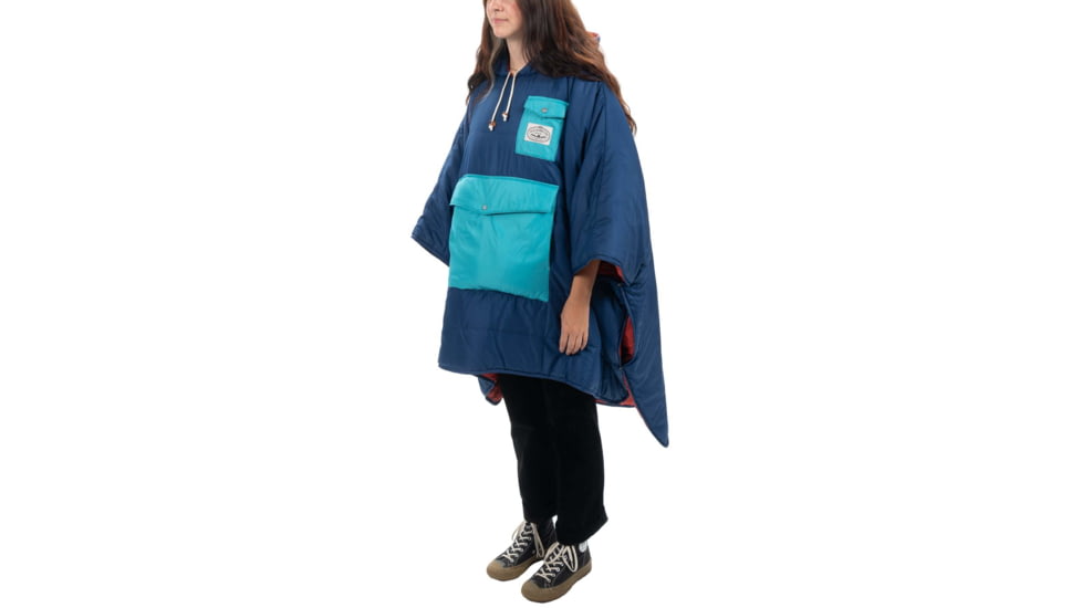 Poler Poncho, Blueberry/Cherry, One Size, 214ACU5601-BlCherry-O/S