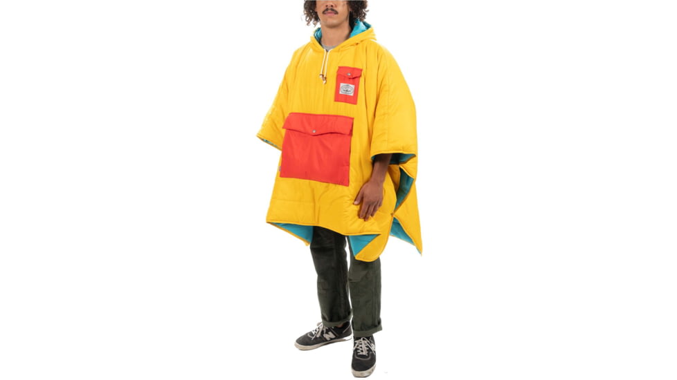 Poler Poncho, Goldenrod/Bluepine, One Size, 214ACU5601-GBluepine-O/S