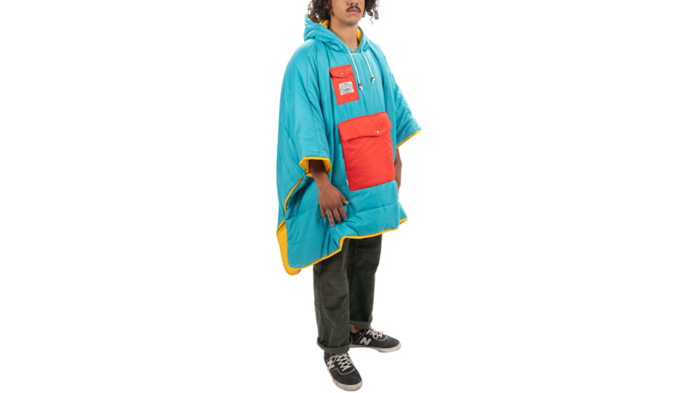 Poler Poncho, Goldenrod/Bluepine, One Size, 214ACU5601-GBluepine-O/S