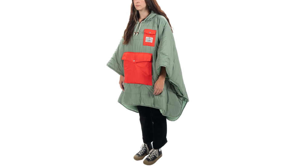 Poler Poncho, Moss/Rapids, One Size, 214ACU5601-Moss/Rapids-O/S