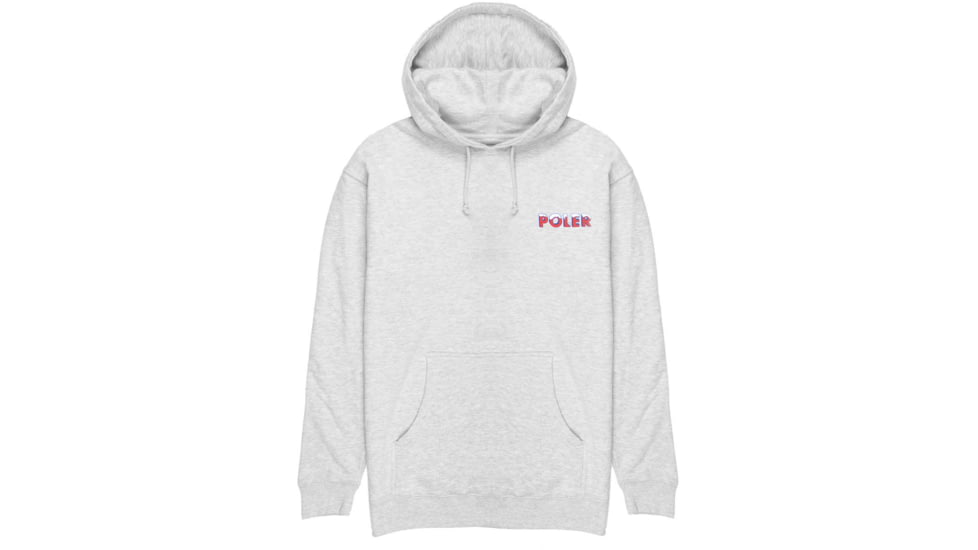 Poler Pop Hoodie, Extra Large, Grey Heather, 223APM2602-Grey Heather-XL