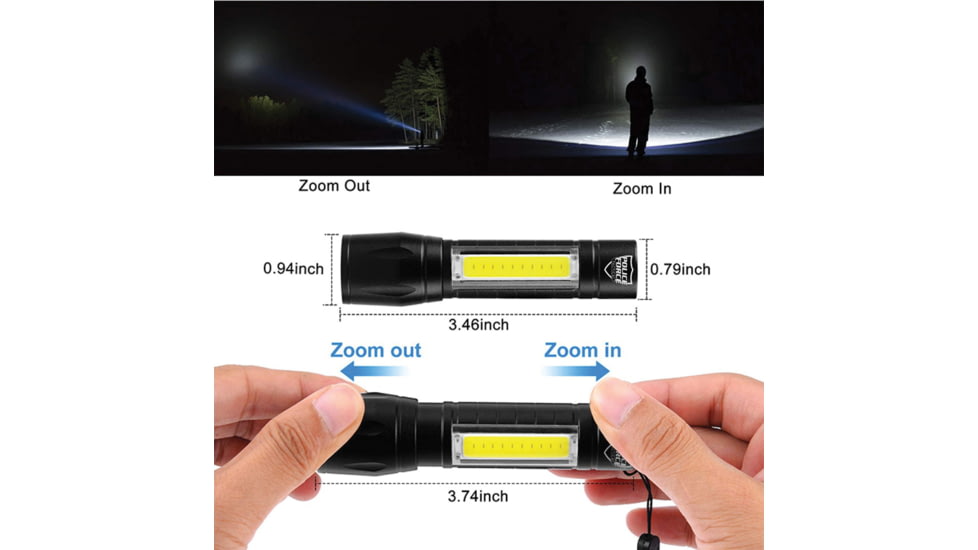 Police Force Tactical Tactical XPE/COB Mini Light