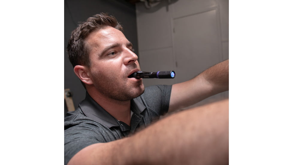 Police Security Flashlights Psf 395nm Uv Penlight Black W/ 2aaa Batteries