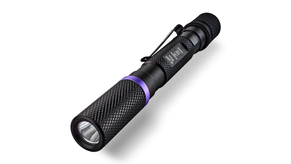 Police Security Flashlights Psf 395nm Uv Penlight Black W/ 2aaa Batteries