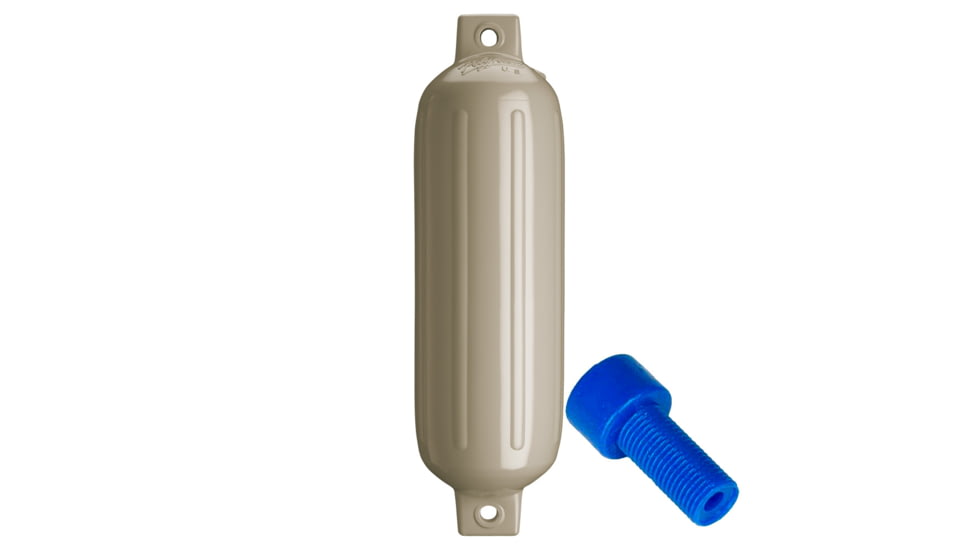 Polyform U.S. G-4 Twin Eye Fender 6.5in x 22in - Sand w/Adapter, G-4-SAND