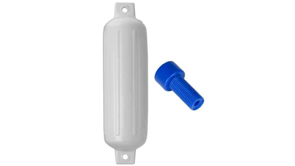 Polyform U.S. G-4 Twin Eye Fender 6.5in x 22in White w/Adapter, G-4-WHITE