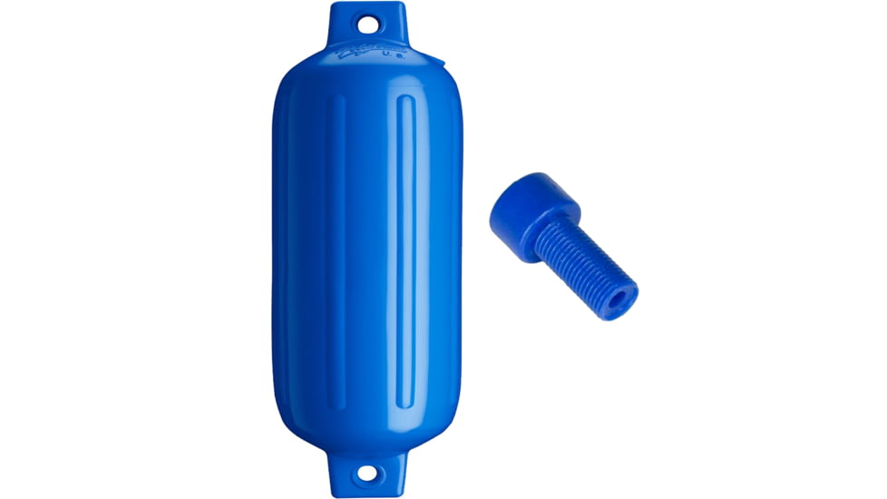 Polyform U.S. G-5 Twin Eye Fender 8.8in x 26.8in - Blue w/Adapter, G-5-BLUE