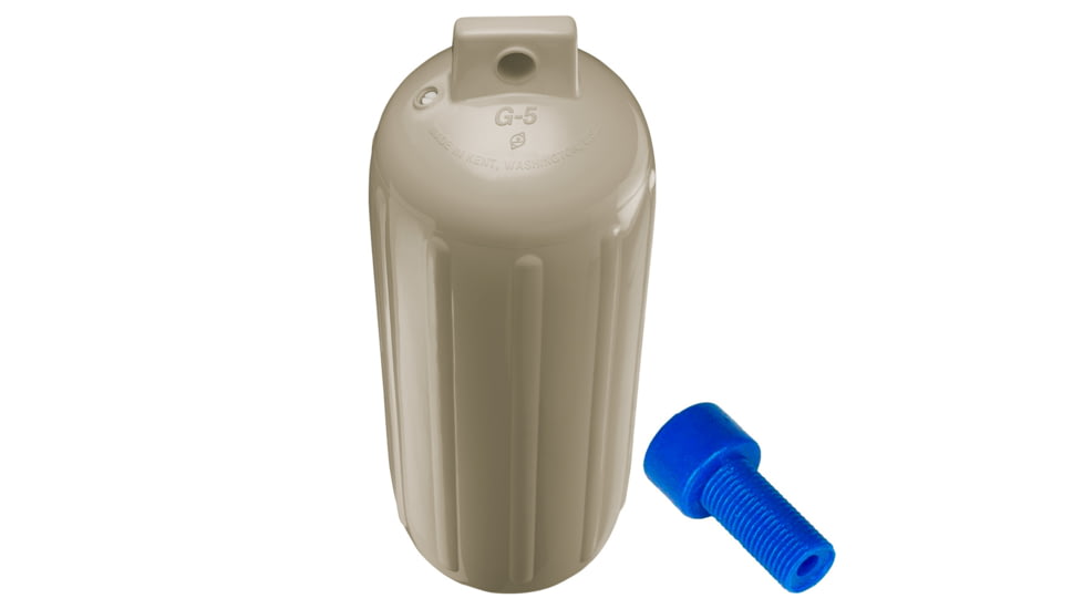 Polyform U.S. G-5 Twin Eye Fender 8.8in x 26.8in - Sand w/Adapter, G-5-SAND