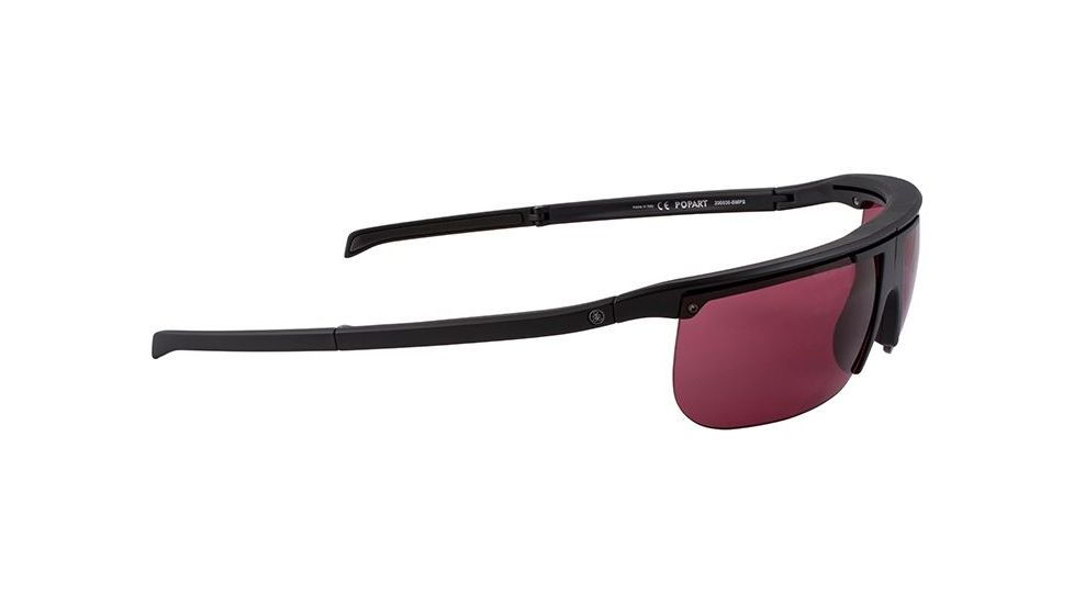 Popticals PopArt Sunglasses, Black Matte Frame, Purple Lens, 200030-BMPS