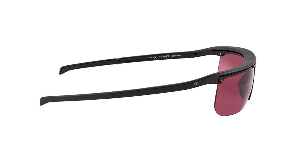 Popticals PopArt Sunglasses, Black Matte Frame, Purple Lens, 200030-BMPS