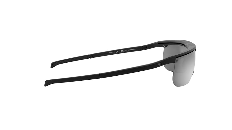 Popticals PopArt Sunglasses, Black Matte Frame, Gray Lens, Polarized, 010030-BMLN