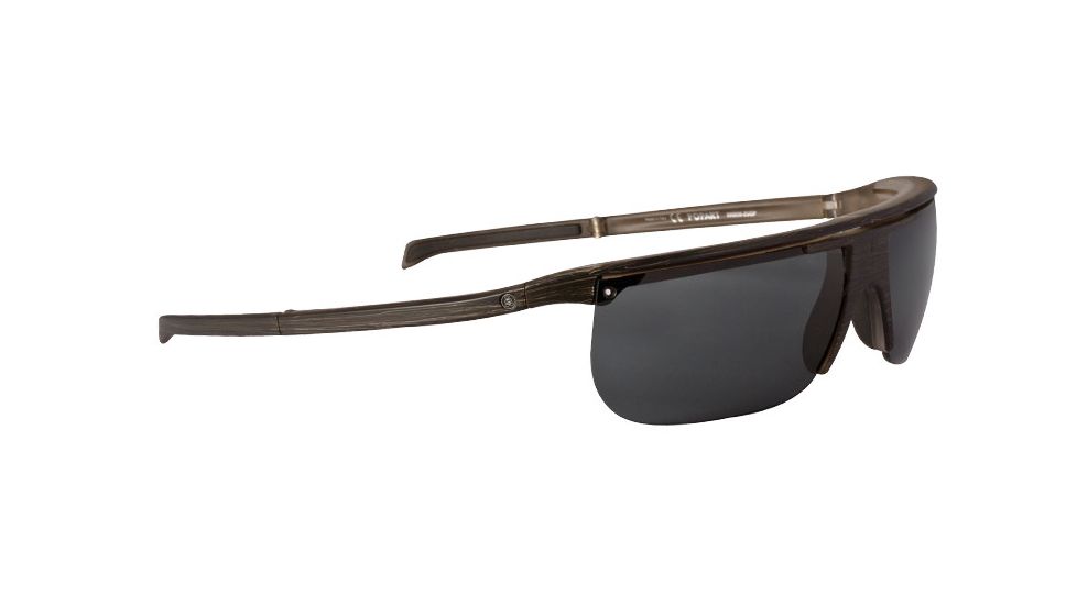 Popticals PopArt Sunglasses, Brush Black Matte Frame, Gray Lens, Polarized, 090030-ZUGP