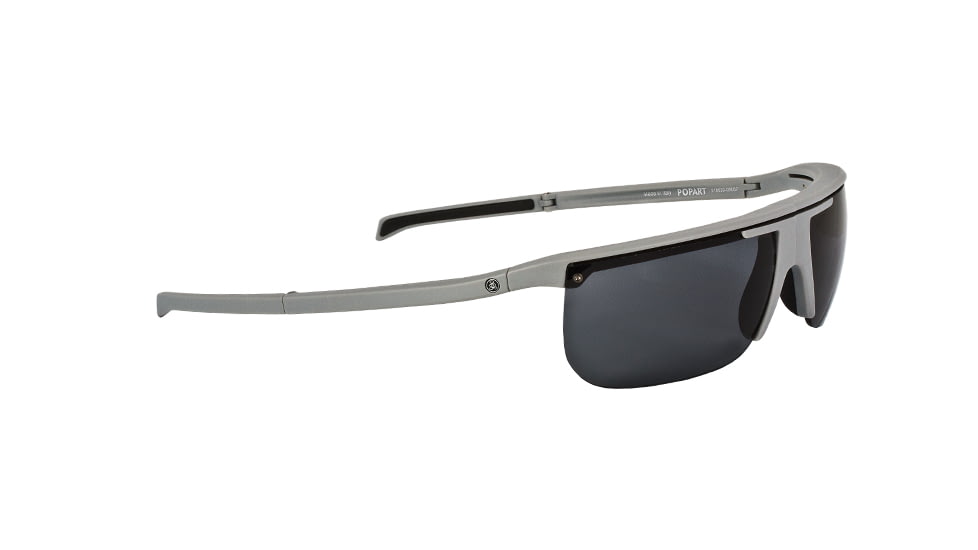 Popticals PopArt Sunglasses, Grey Matte Frame, Gray Lens, Polarized, 010030-GMGP