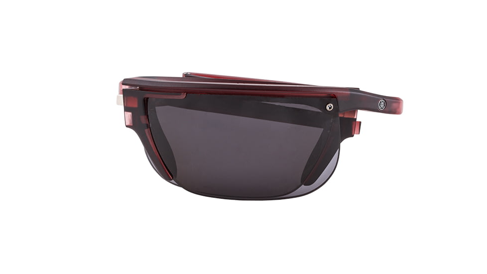 Popticals PopArt Sunglasses, Wine Crystal Matte Frame, Gray Lens, Polarized, 020030-WYGP