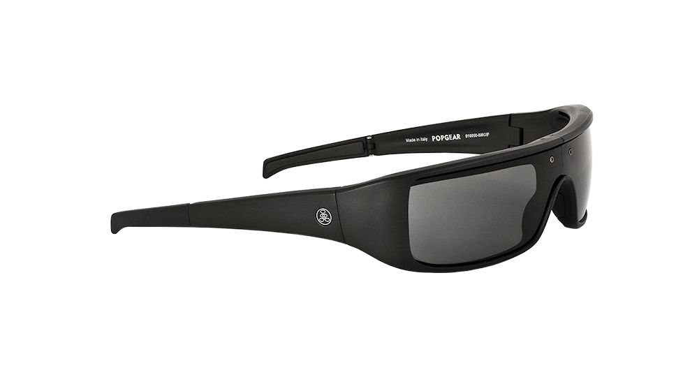 Popticals PopGear Sunglasses, Black Matte Frame, Gray Lens, Polarized, 010050-BMGP