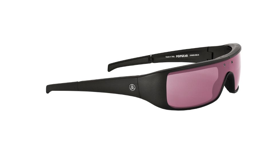 Popticals PopGear Sunglasses, Black Matte Frame, Purple Lens, 200050-BMPS
