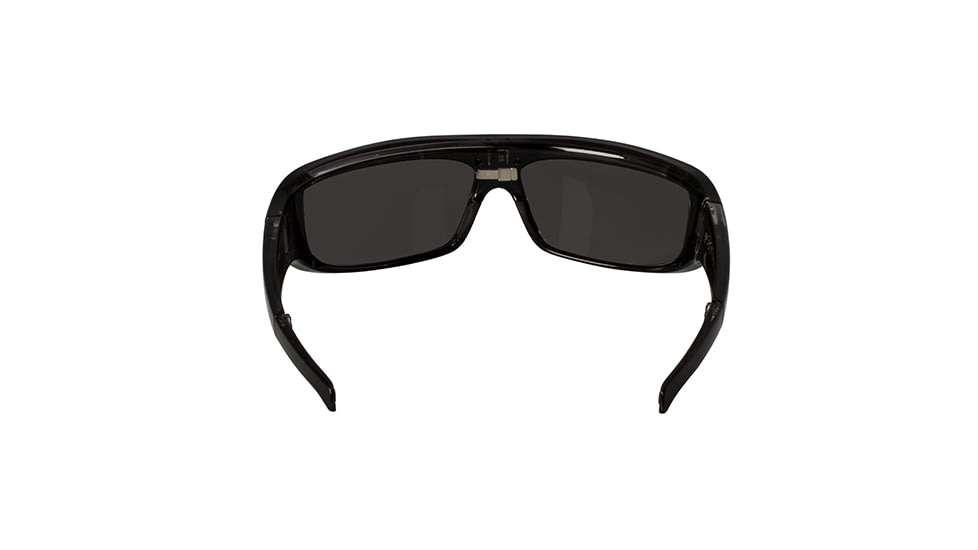 Popticals PopGear Sunglasses, Black Over Crystal Gloss Frame, Gray Lens, Polarized, 040050-BLGP
