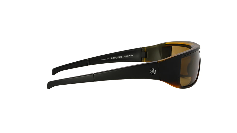 Popticals PopGear Sunglasses, Black/Tortoise Matte Frame, Brown Lens, 010050-AUNS