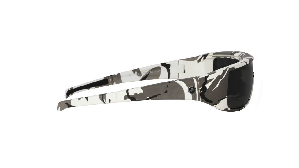 Popticals PopGear Sunglasses, White Camouflage Matte Frame, Gray Lens, 010050-CCGS
