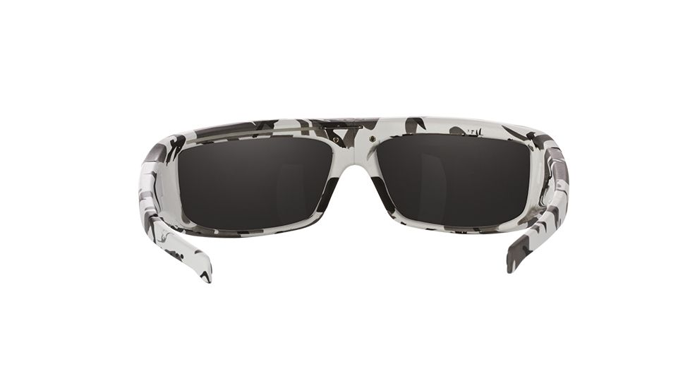Popticals PopGear Sunglasses, White Camouflage Matte Frame, Gray Lens, 010050-CCGS