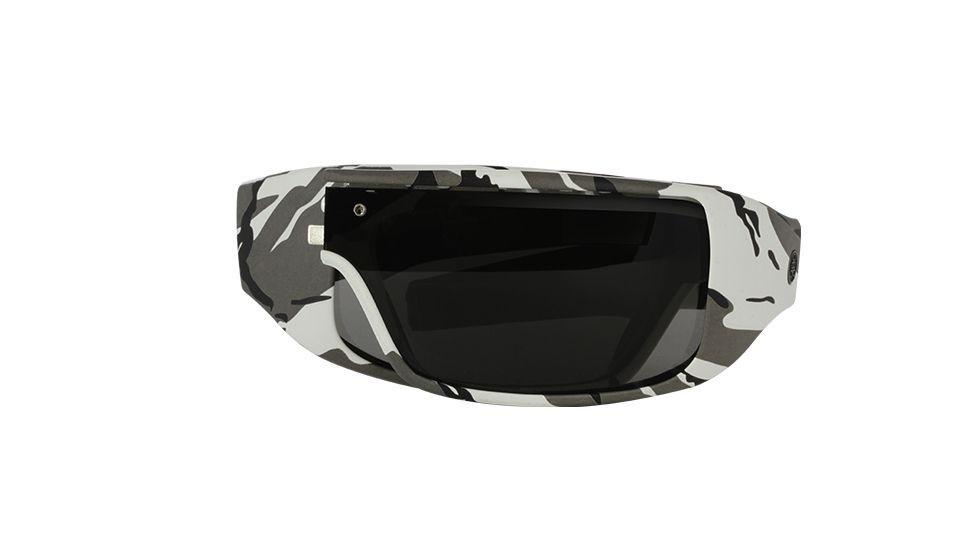 Popticals PopGear Sunglasses, White Camouflage Matte Frame, Gray Lens, 010050-CCGS