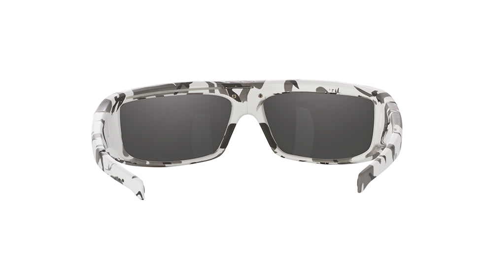 Popticals PopGear Sunglasses, White Camouflage Matte Frame, Gray Lens, Polarized, 010050-CCGP