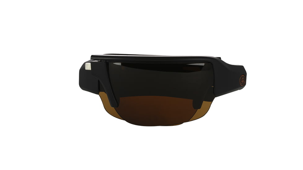 Popticals PopGun Sunglasses, Black Matte Frame, Brown Lens, Polarized, 010010-NMNP