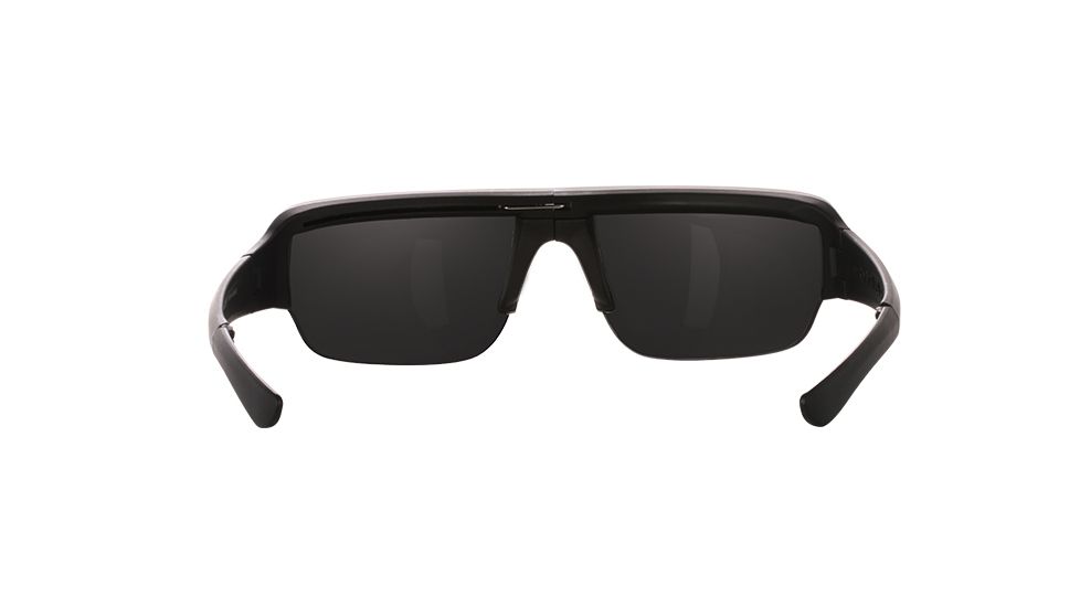 Popticals PopGun Sunglasses, Black Matte Frame, Gray/Silver Mirror Lens, Polarized, 010010-BMLN