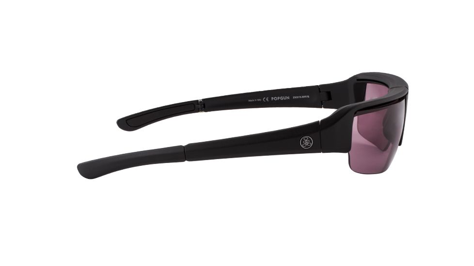 Popticals PopGun Sunglasses, Black Matte Frame, Violet Lens, 200010-BMVS