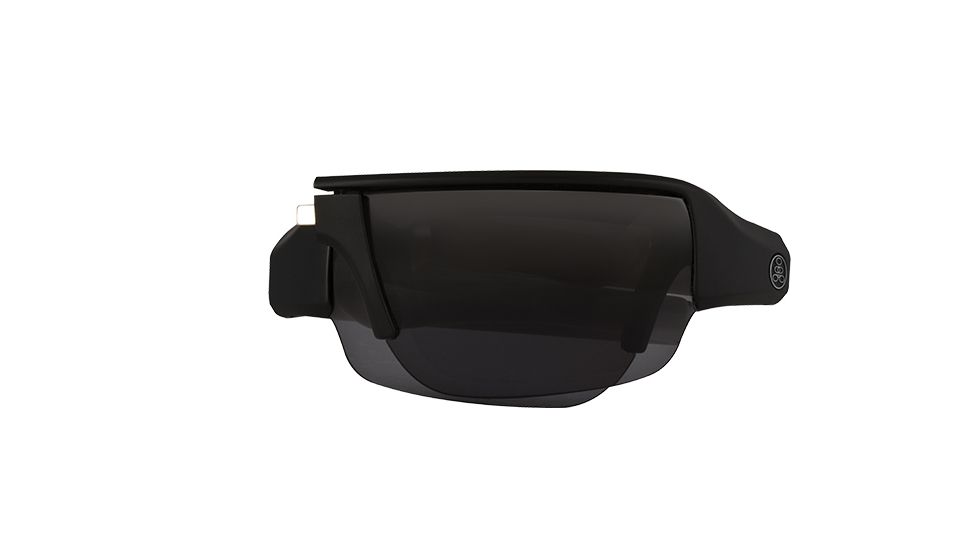 Popticals PopGun Sunglasses, Black/White Matte Frame, Gray Lens, Polarized, 010010-WMGP