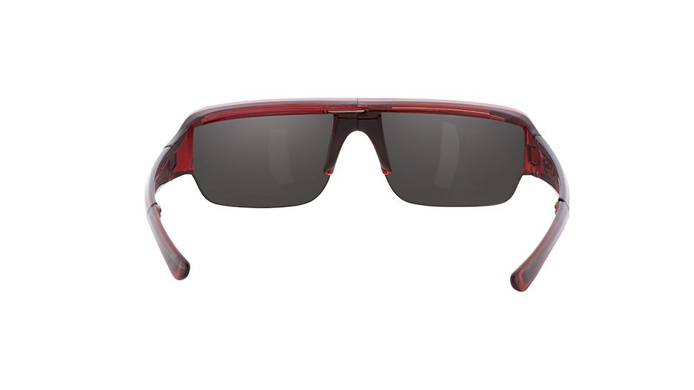 Popticals PopGun Sunglasses, Wine Crystal Gloss Frame, Gray Lens, Polarized, 020010-WXGP