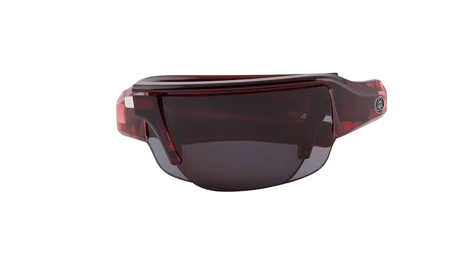 Popticals PopGun Sunglasses, Wine Crystal Gloss Frame, Gray Lens, Polarized, 020010-WXGP