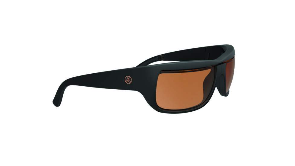 Popticals PopH2O Sunglasses, Black Matte Frame, Copper Lens, Polarized, 010070-BMCP