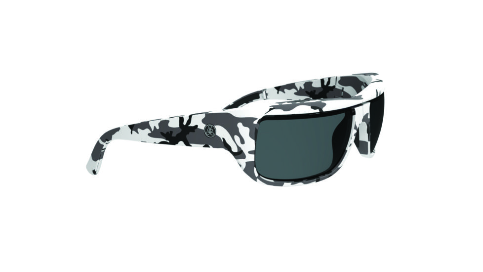 Popticals PopH2O Sunglasses, White Camo Matte Frame, Gray Lens, Polarized, 010070-CCGP