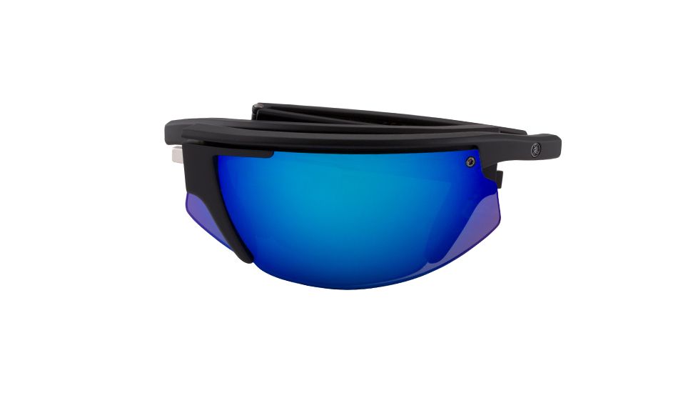 Popticals PopStar Sunglasses, Black Matte Frame, Gray/Blue Mirror Lens, Polarized, 010040-BMUN