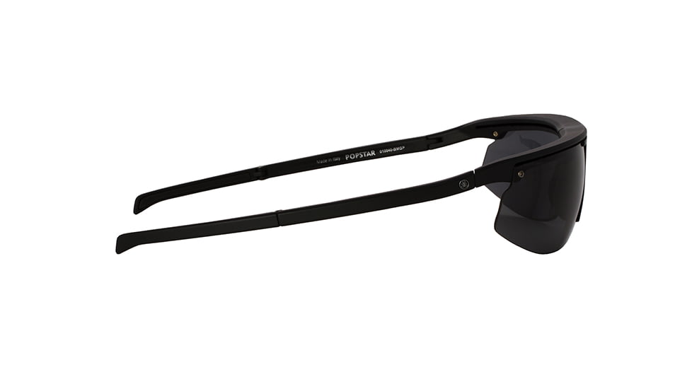 Popticals PopStar Sunglasses, Black Matte Frame, Gray Lens, Polarized, 010040-BMGP